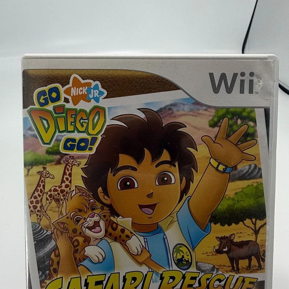 Go Diego Go! Safari Rescue Wii (Nintendo Wii, 2007) Complete W/ Manual